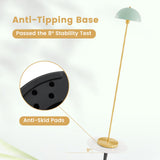 Tangkula 64”H Tall Standing Lamp with Adjustable Lamp Head and Foot Switch