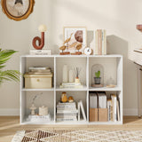 Tangkula 6-Cube Bookcase, 3-Tier Bookshelf with Open Compartments