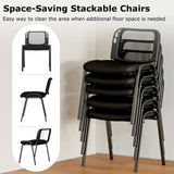Tangkula Set of 5/10/15 Conference Chairs with Upholstered Seat