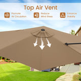 Tangkula 9 FT Cantilever Patio Umbrella