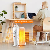 Tangkula Oil Filled Radiator Heater, 700W Portable Radiant Space Heater with Adjustable Thermostat