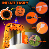 Tangkula 10.4 x 11.6 ft Halloween Inflatable Pumpkin Archway