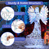 Tangkula 5.2 FT Christmas Lighted Iridescent Angel