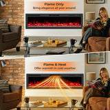 Tangkula 68”/60”/50”/42”/36” Wi-Fi Enabled Electric Fireplace