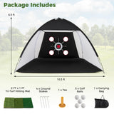 Tangkula 10.3 x 6.5 FT Indoor Outdoor Golf Hitting Net for Backyard Driving Chipping Swing Training