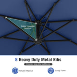 Tangkula 10 FT Patio Offset Umbrella