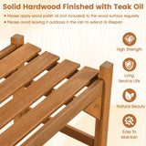 Tangkula 40” Outdoor Backless Bench for Deck Entryway Porch Indoor
