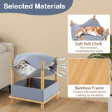 Tangkula Elevated Cat Hammock Bed