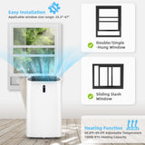Portable Air Conditioner, 14000 BTU 4 in 1 AC Unit with Cool, Fan, Heat & Dehumidifier