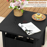 Tangkula Outdoor Table with Hole with 2 Sand Bags