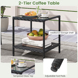 Tangkula 3 Pieces Patio Furniture Set