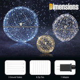 Tangkula 3 Pack Christmas LED Light Balls for Tree