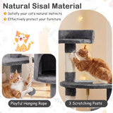 Tangkula Cat Tree 36" Cat Tower with Condo