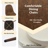 Tangkula Modern Kitchen Table and Chairs for 4