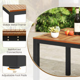 Tangkula 9 Piece Outdoor Dining Set with Umbrella Hole