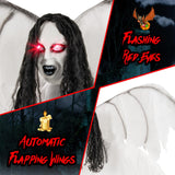Tangkula 6.6 FT Halloween Animatronic Standing Angel
