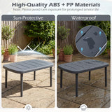 Tangkula Outdoor Coffee Table Weather-Resistant Small End Table