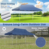 Tangkula 10x20 Ft Pop Up Canopy, Instant Setup Canopy Tent with 12 Stakes & 6 Ropes
