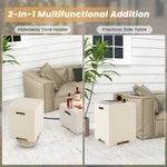 50,000 BTU Propane Fire Pit Table Set - Tangkula