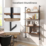 Tangkula 4-Tier Ladder Shelf Widened 30 Inch