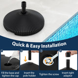 Tangkula Shell Shaped Patio Umbrella Base