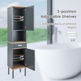 Tangkula Tall Bathroom Cabinet, Freestanding Storage Cabinet