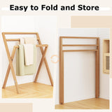 Tangkula Freestanding Towel Rack