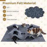 Tangkula 48” x 36” Rectangular Large Interactive Cats Enrichment Play Felt Mat