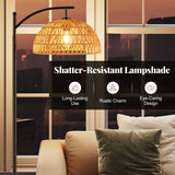 Tangkula Arc Floor Lamp with Hanging Lampshade