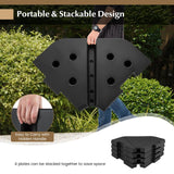 Tangkula 4-Piece Patio Umbrella Base
