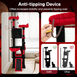 Large Gothic Cat Tree with Cat Condos and Plush Perches