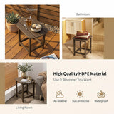 Tangkula 19 x 14.5 x 18 Inch Outdoor Side Table