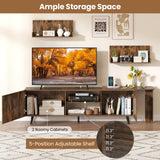 Tangkula TV Stand for TVs up to 85" for Living Room