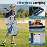 Tangkula Golf Cart Bag with 14-Way Full Length Dividers