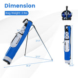Tangkula Golf Stand Bag for The Driving Range with Shoulder Strap Pocket and Bottle Holder for Men Women