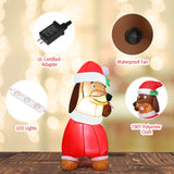 Tangkula 5.2 ft Inflatable Long Weiner Dog, Blow Up Yard Decoration