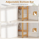 Tangkula 3-Tier Over The Toilet Storage Rack Freestanding Space Saver for Laundry Room