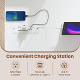 Tangkula 43.5" Study Desk with Ergonomic Monitor Stand & Storage Shelves