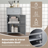 Tangkula Small Bathroom Cabinet for Small Spaces