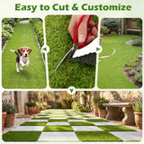 Tangkula 15 FT x 7 FT Artificial Turf Rug