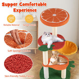 Tangkula Fruit Cat Tree Chic Vegetable Cat Tree for Indoor Cats