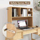 Tangkula Desktop Bookshelf, Countertop Storage Hutch with 4 Shelves for Computer Desk