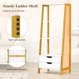 Tangkula 52.5" Tall Freestanding Bookcase with Sturdy Metal Frame