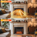 Tangkula 26”Electric Fireplace Insert with Remote Control