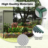 Tangkula 10x6.5x6.5 FT Crop Cage with Heavy Duty Metal Frame