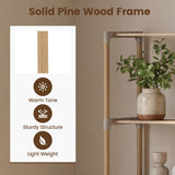 Tangkula 4/5-Tier Solid Wood Bookshelf for Home Office