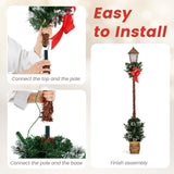 Tangkula 6.1 FT Christmas Pre-lit Street Lamp