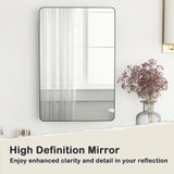 Tangkula Bathroom Medicine Cabinet with Mirror