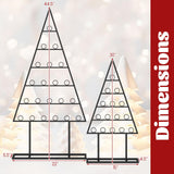 Tangkula 2 Pack Christmas Card Holder for Home Office Party Decoration