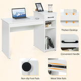 Compact Computer Desk, Perfect Small Desk for Samll Space, Modern Simple Wooden Study Desk Writing Desk